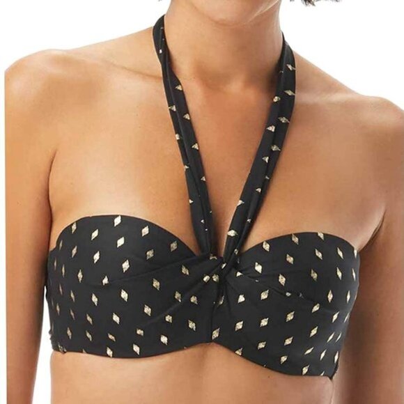 Coco Reef Five Way Bikini Top Serengeti Black Gold - Picture 1 of 14